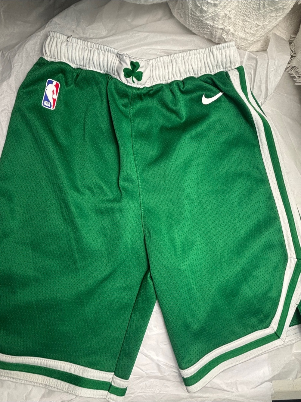 Boston Celtics Nike Youth Swingman Performance Shorts- Kelly Green Icon Edition - Picture 8 of 8